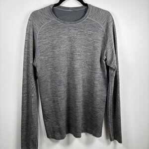 Lululemon Men’s Long Sleeve Training Shirt | Grey Athletic Top